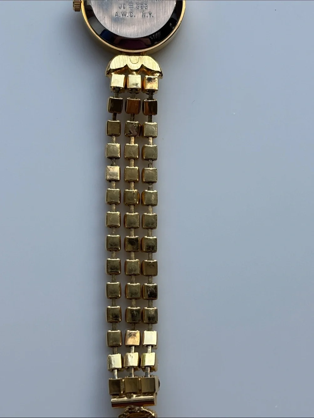 Hong Kong Vintage Mirage Gold-Tone Quartz Bracelet Watch
